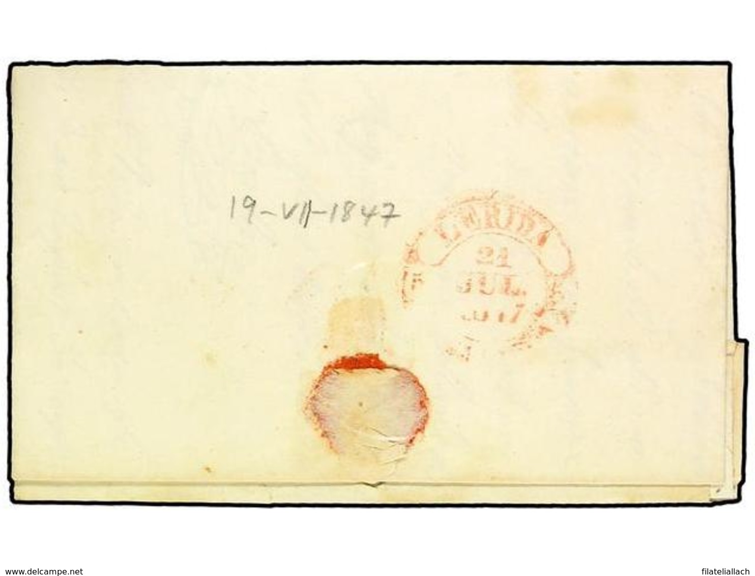 SPAIN: PREPHILATELIC MARKS  DP05 CATALUÑA - ...-1850 Voorfilatelie