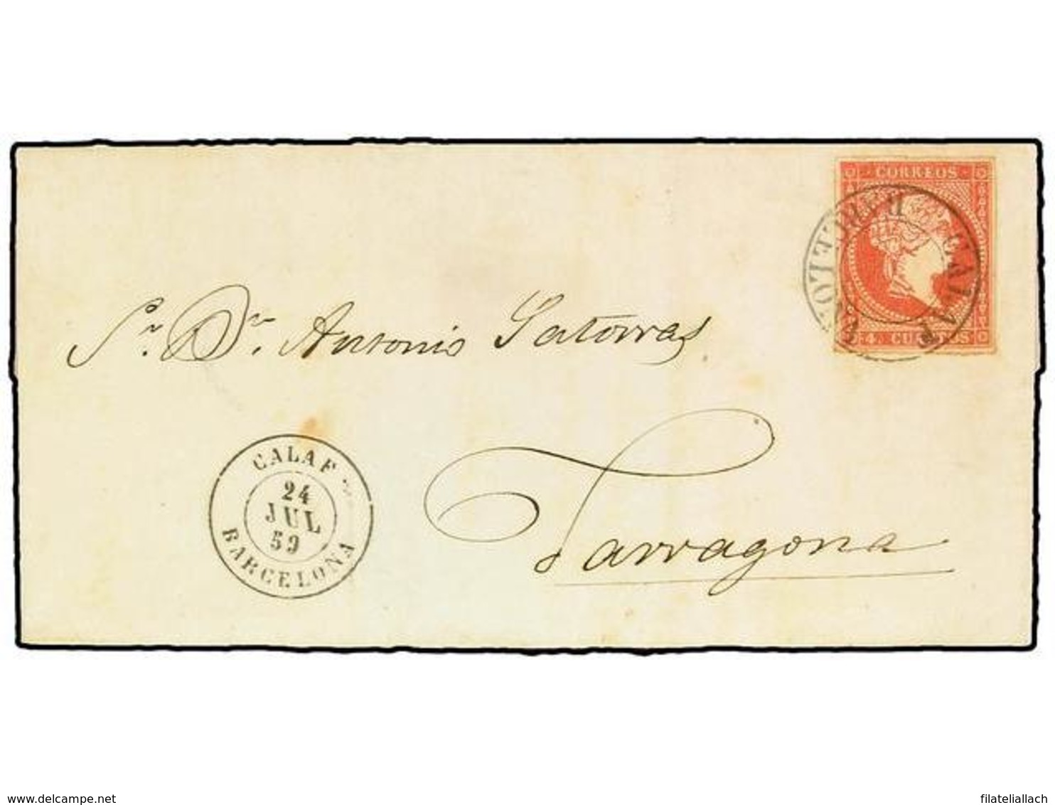 SPAIN: PREPHILATELIC MARKS  DP05 CATALUÑA - ...-1850 Voorfilatelie