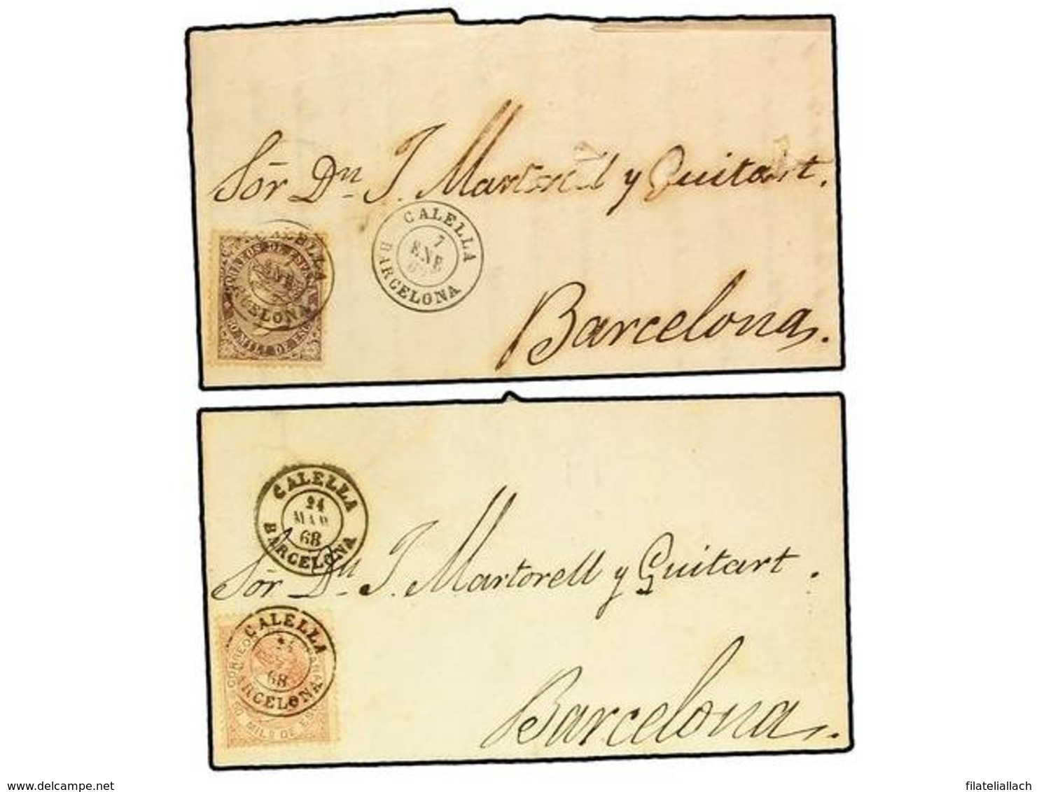 SPAIN: PREPHILATELIC MARKS  DP05 CATALUÑA - ...-1850 Voorfilatelie