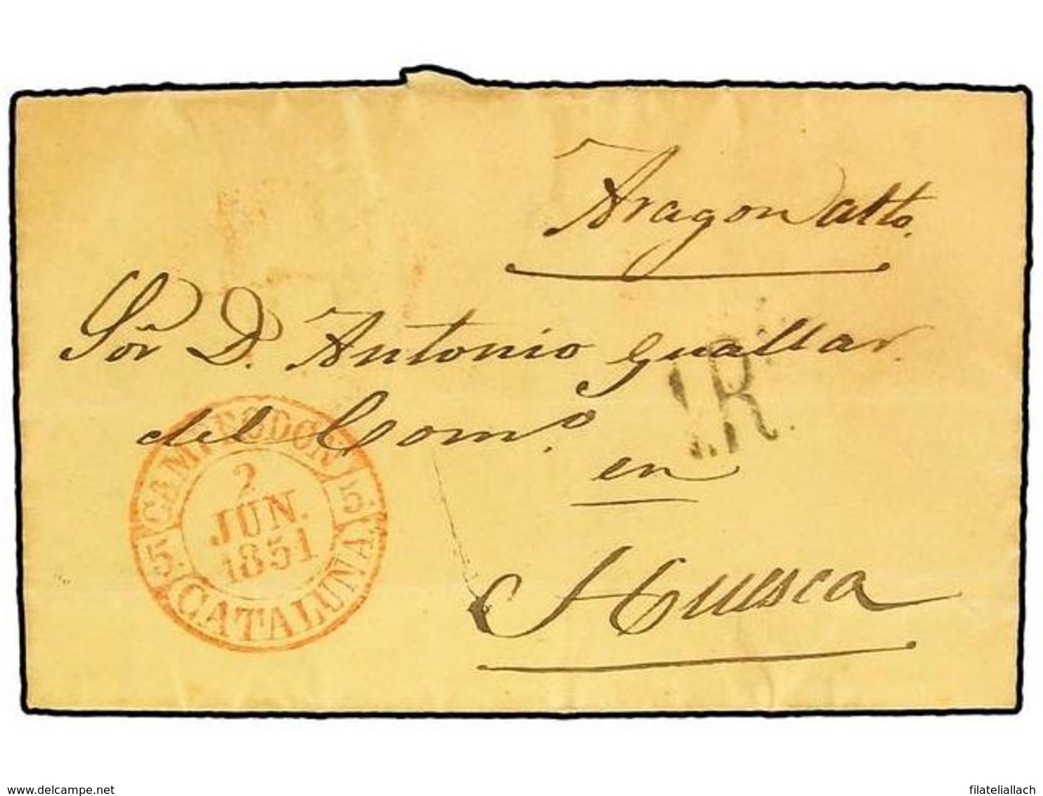 SPAIN: PREPHILATELIC MARKS  DP05 CATALUÑA - ...-1850 Voorfilatelie