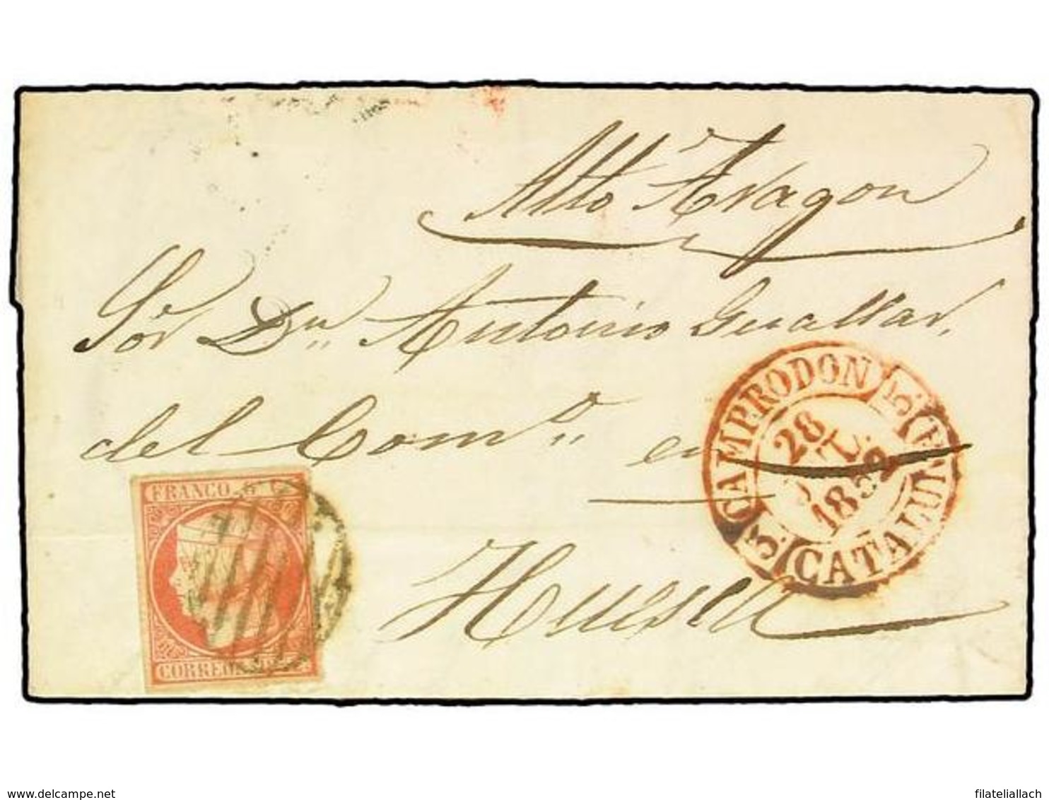 SPAIN: PREPHILATELIC MARKS  DP05 CATALUÑA - ...-1850 Prephilately