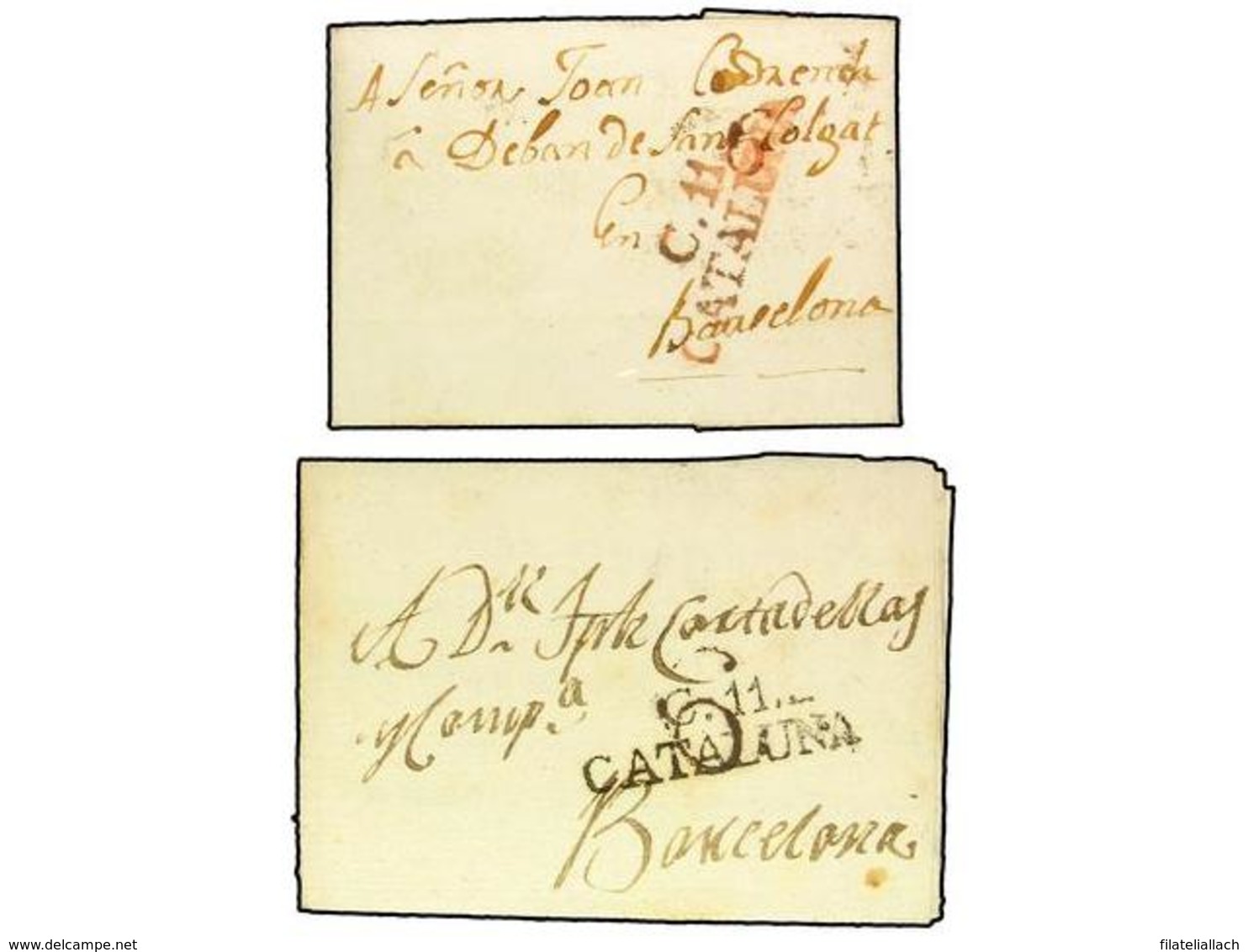 SPAIN: PREPHILATELIC MARKS  DP05 CATALUÑA - ...-1850 Voorfilatelie