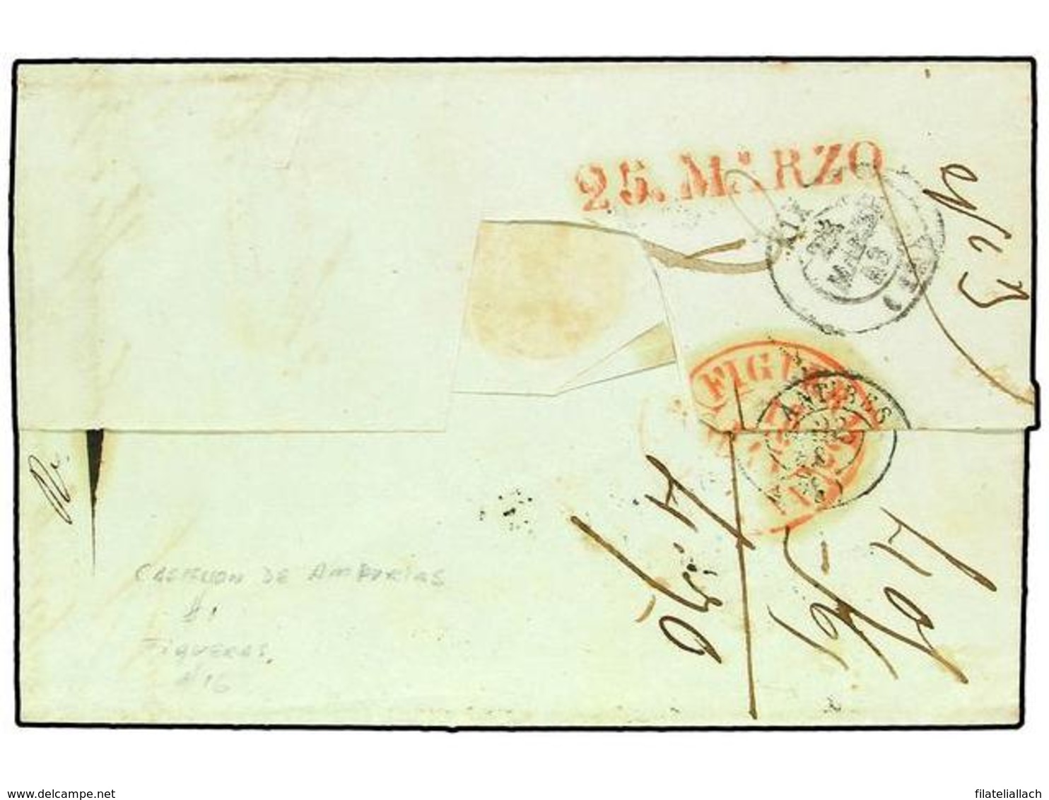 SPAIN: PREPHILATELIC MARKS  DP05 CATALUÑA - ...-1850 Voorfilatelie