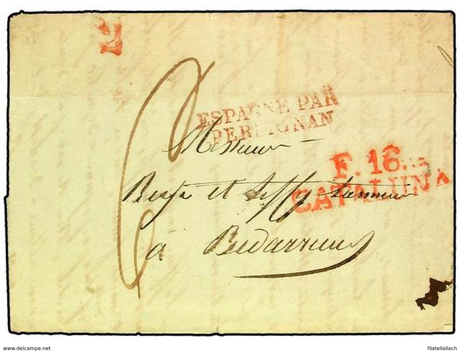 SPAIN: PREPHILATELIC MARKS  DP05 CATALUÑA - ...-1850 Préphilatélie