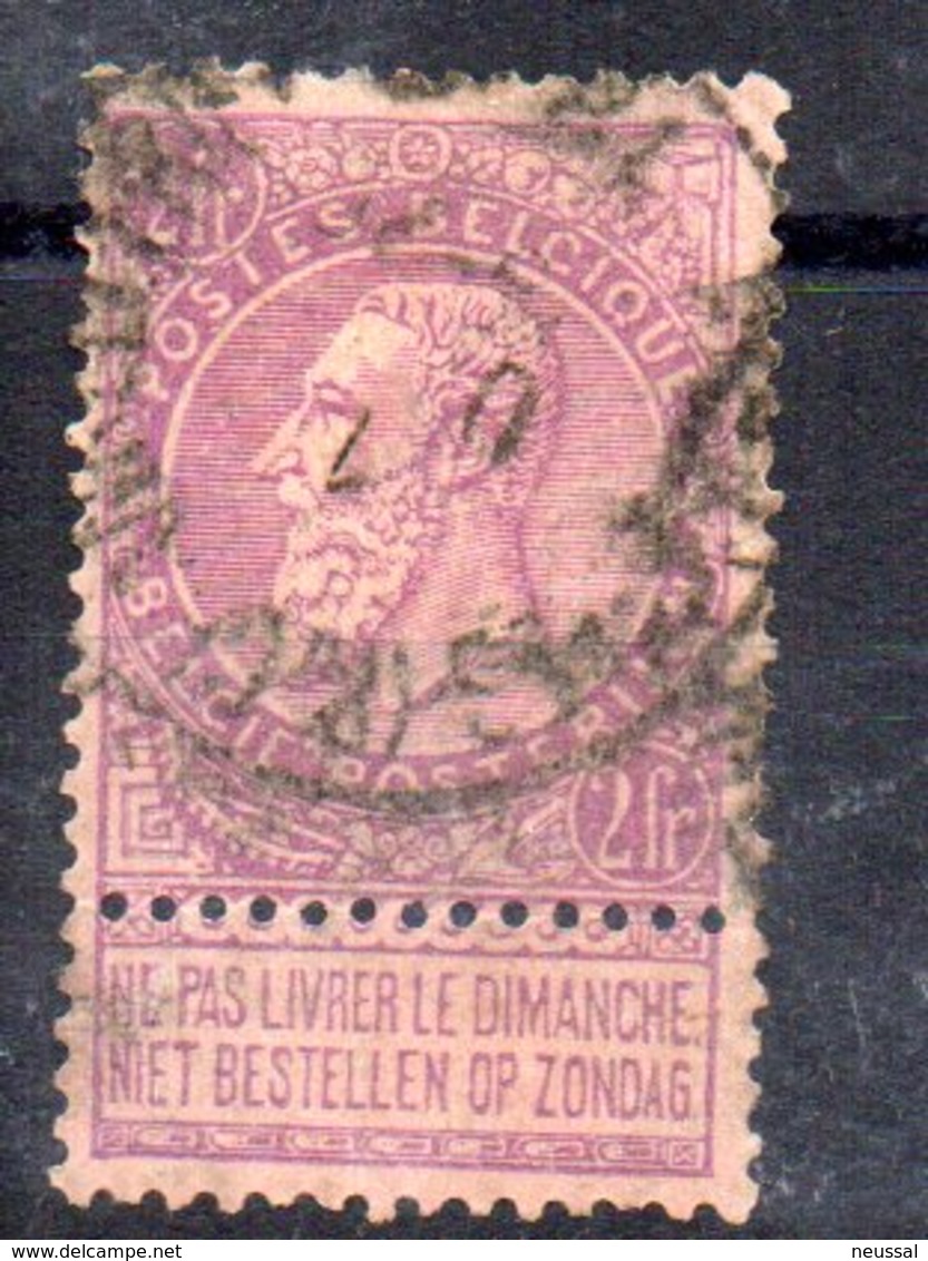 Sello Nº 52 Belgica - 1884-1891 Leopoldo II