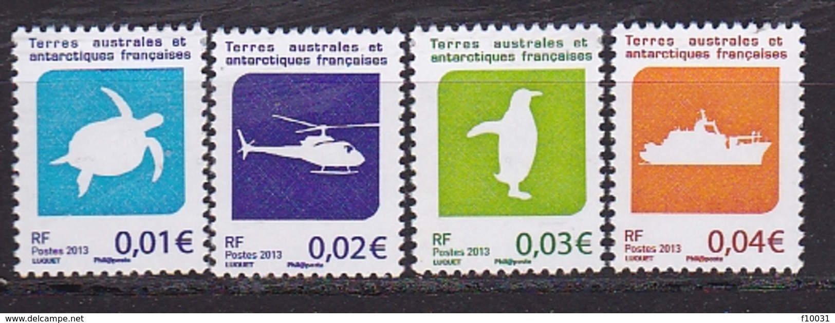 Timbre TAAF N° 677** à 680**  Tortue Verte - Neufs