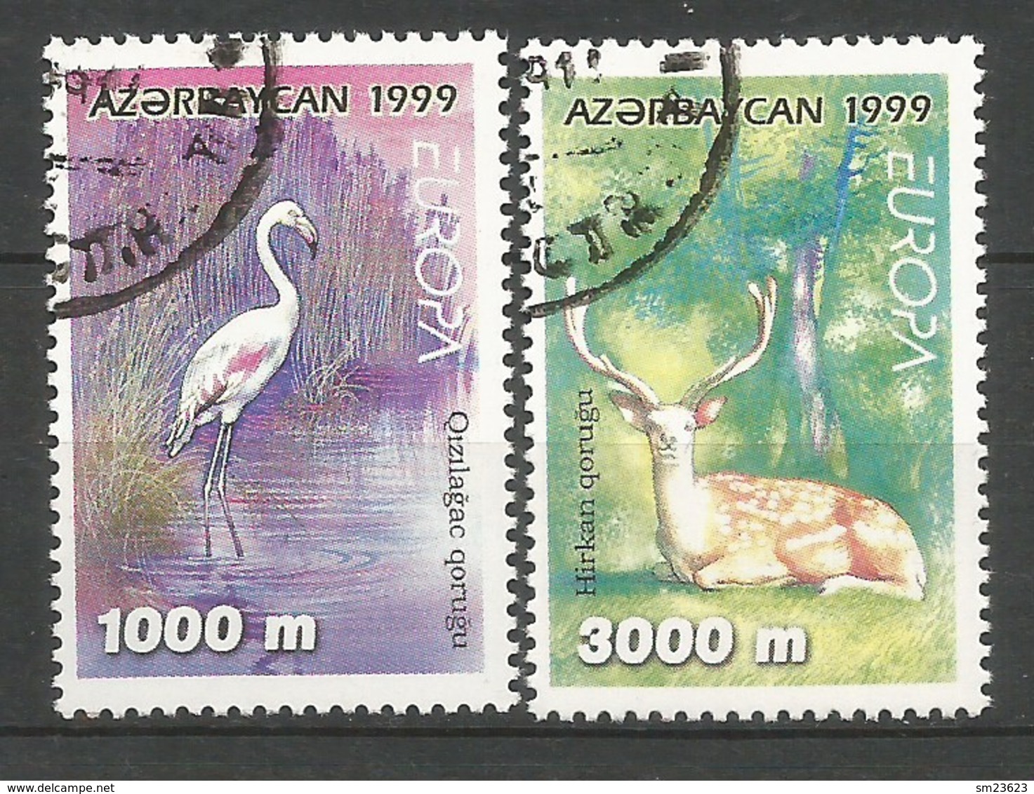Aserbaidschan   1999  Mi.Nr. 442 / 443 , EUROPA CEPT - Natur- Und Nationalparks - Gestempelt / Fine Used / (o) - 1999