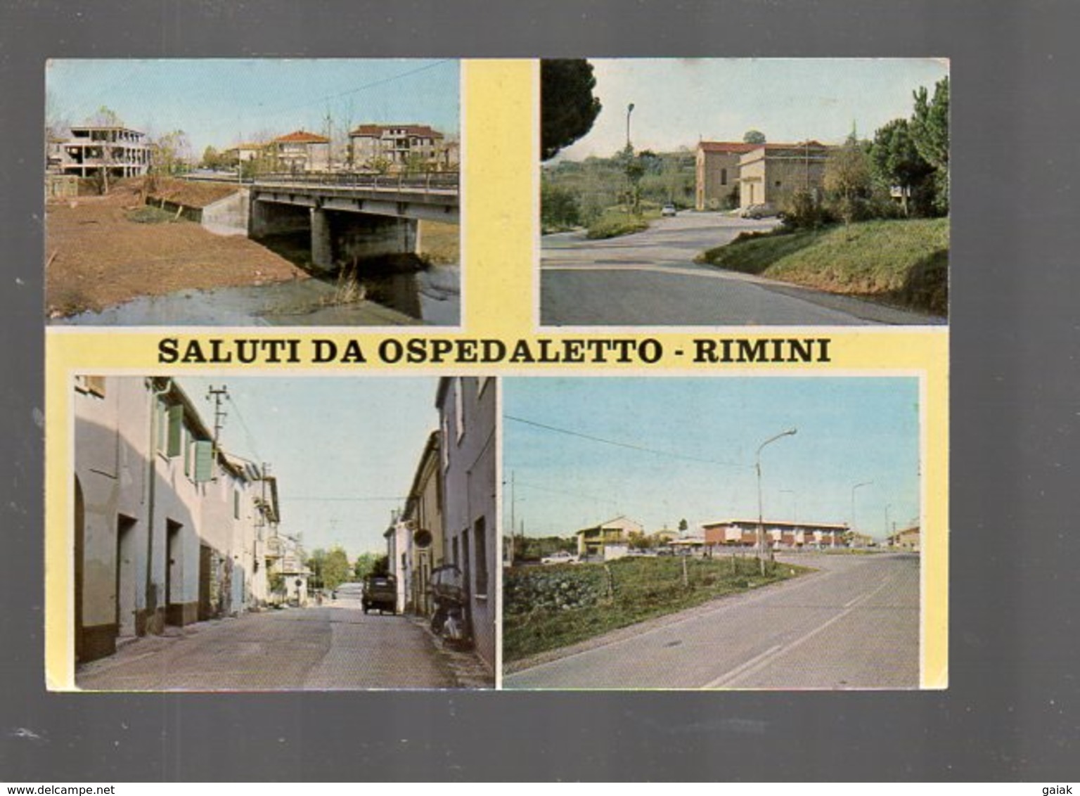 1074  SALUTI  DA OSPEDALETTO DI RIMINI  Vedutine - Rimini