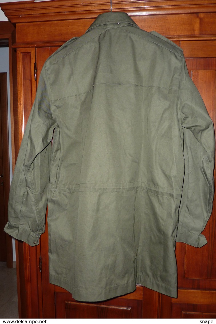 (153)  Giaccone Parca Esercito Italiano Verde Oliva - 1999 Marcato E Originale - Come Nuovo - Divise