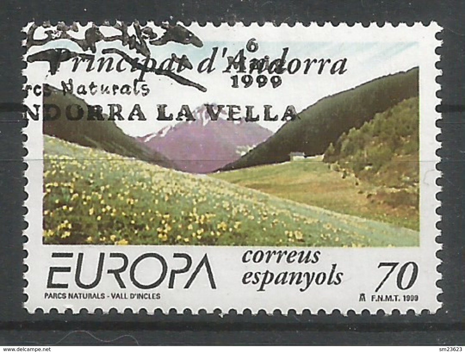 Andorra Spanische Post 1999  Mi.Nr. 267 , EUROPA CEPT - Natur- Und Nationalparks - Gestempelt / Fine Used / (o) - 1999