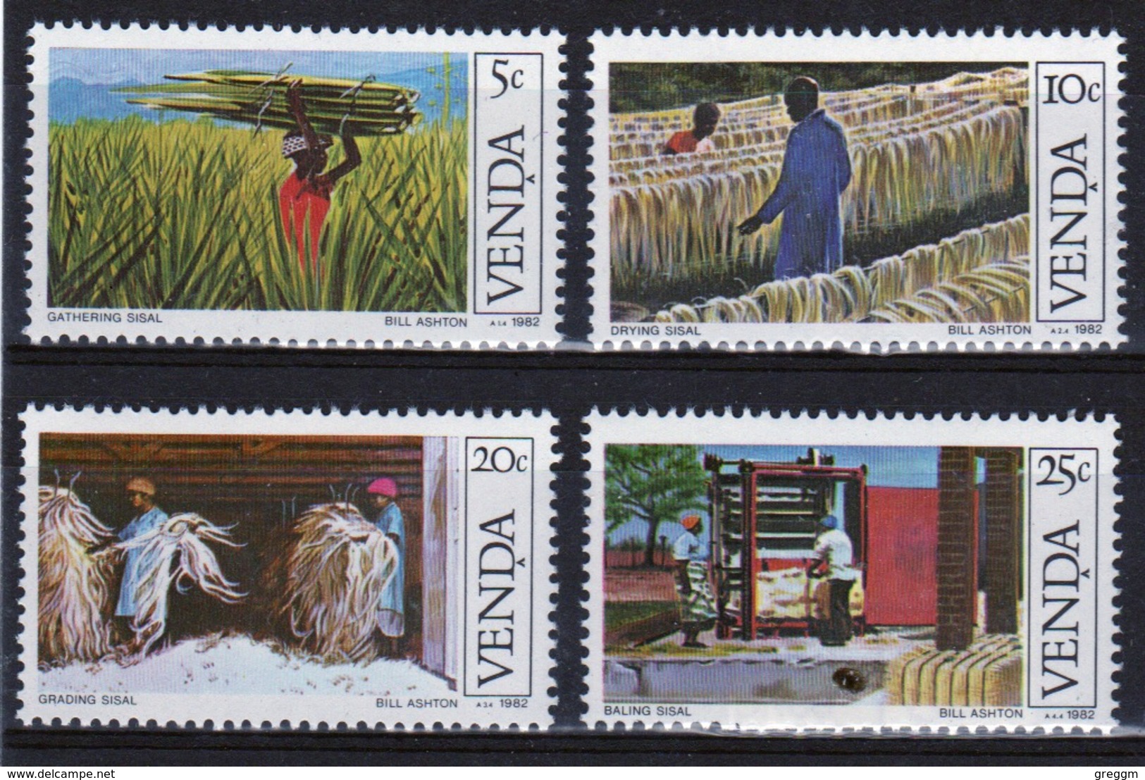 Venda 1982 Complete Set Of Stamps Celebrating Sisal Cultivation. - Venda