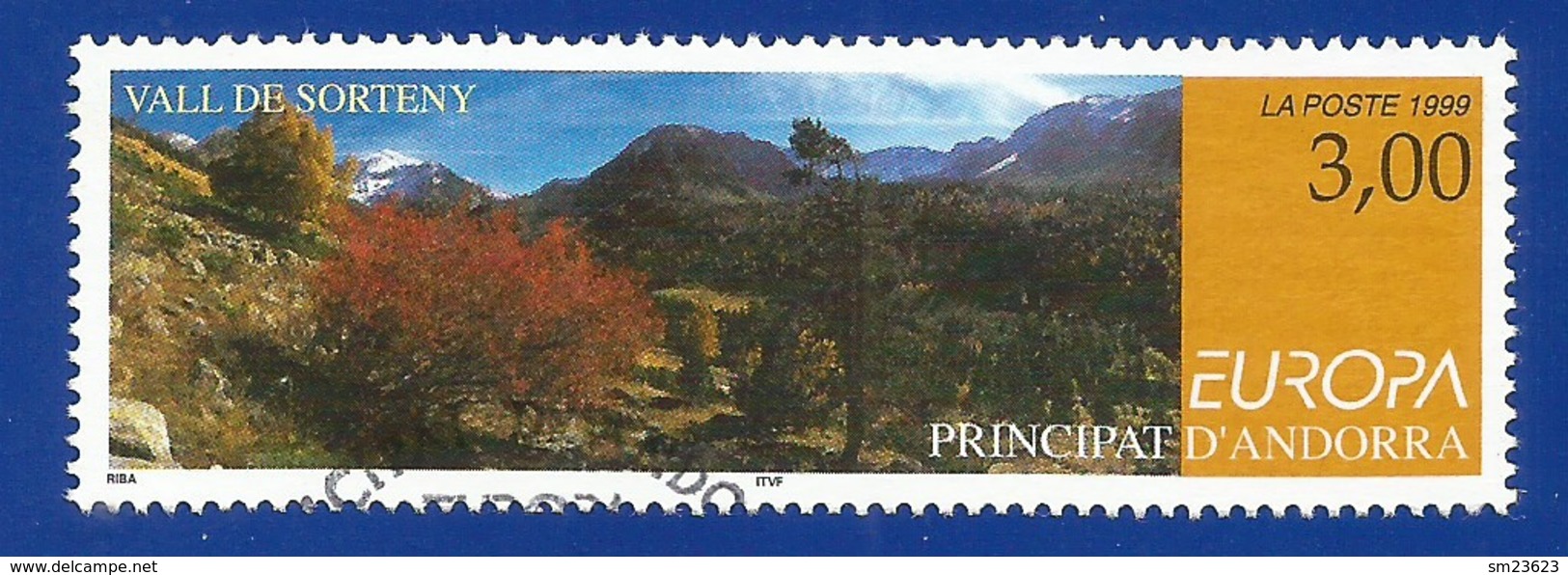 Andorra Französische Post 1999  Mi.Nr. 535 , EUROPA CEPT - Natur- Und Nationalparks - Gestempelt / Fine Used / (o) - 1999