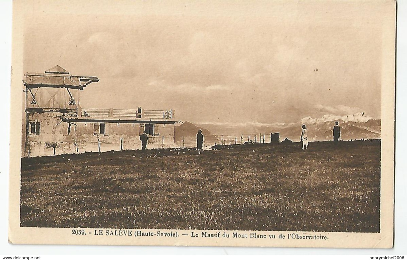 74 Haute Savoie Le Salève Le Massif Du Mont Blanc Vu De L'observatoire Ed Fauraz Annemasse - Autres & Non Classés