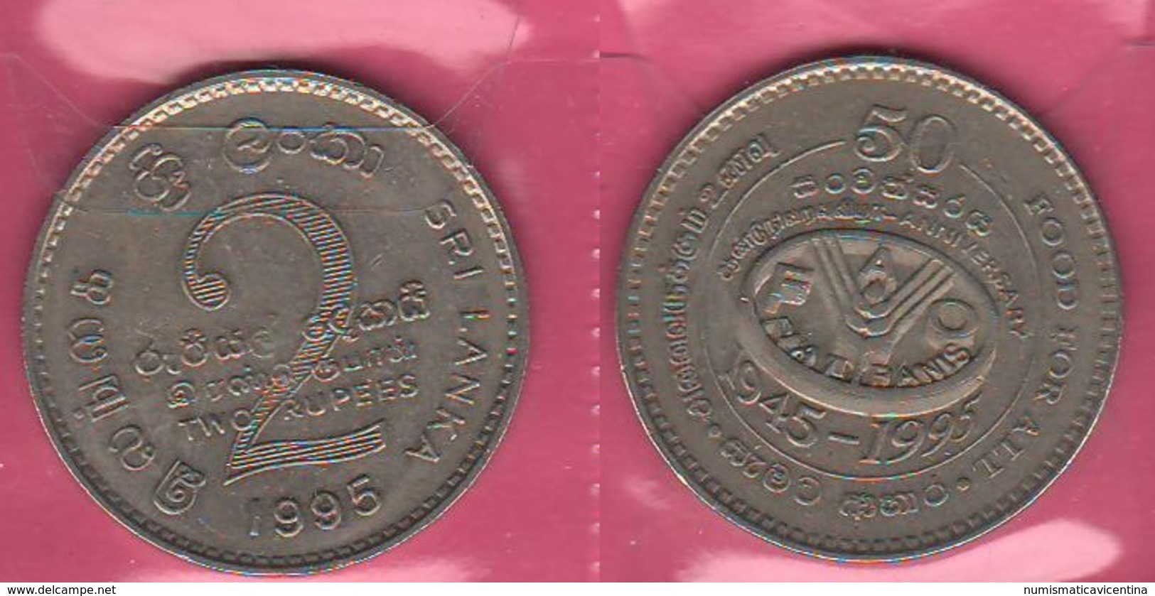 2 Rupees 1995 FAO Sri Lanka - Sri Lanka