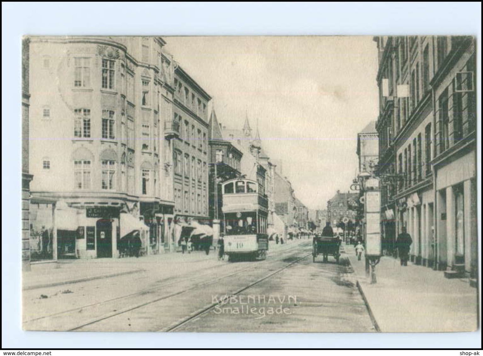 Y12465/ Kobenhavn Kopenhagen Straßenbahn 1909 AK Dänemark - Denmark