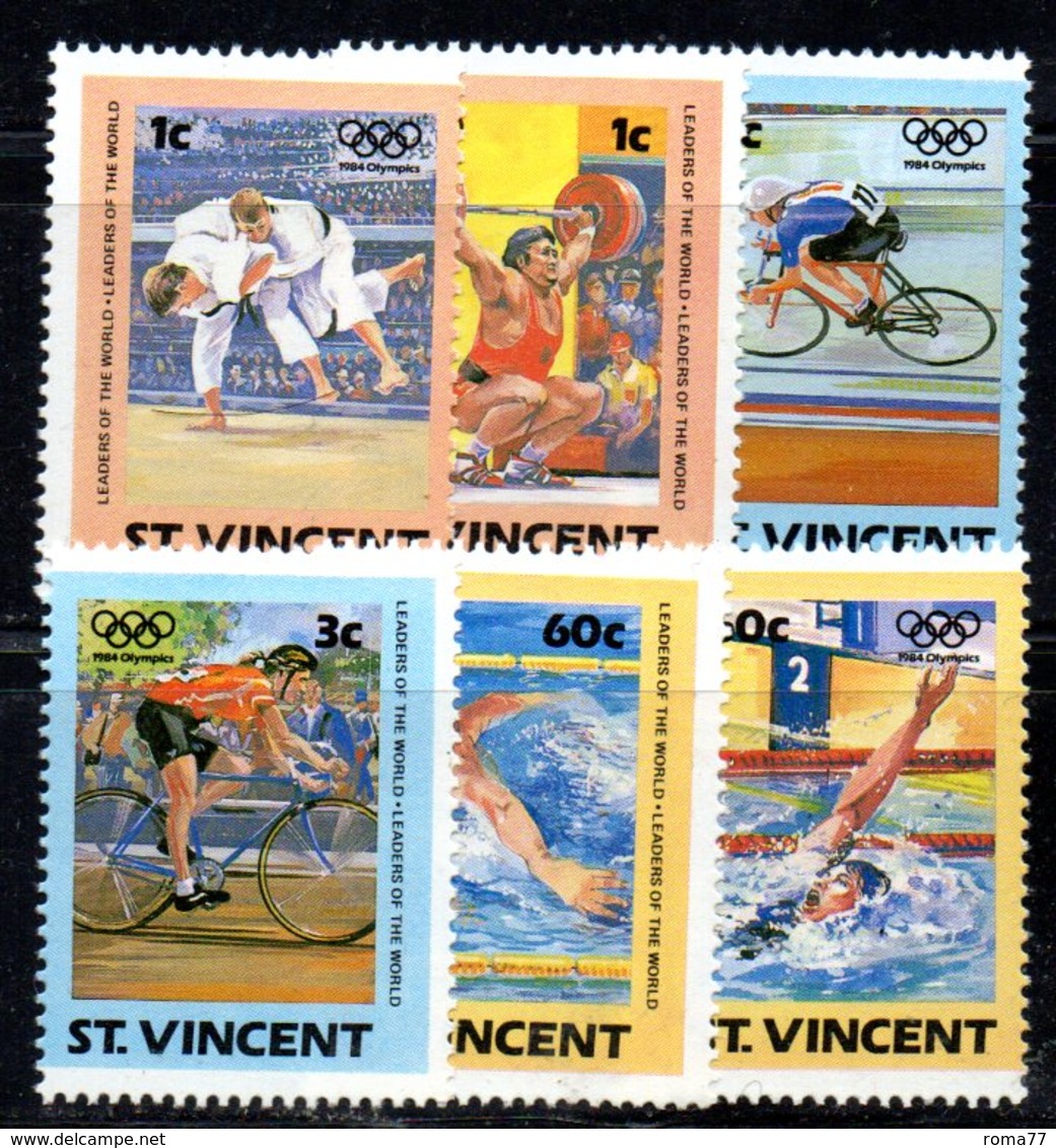 CI1142 - SAINT VINCENT , OLIMPIADI 1984 : N. 766/773   *** - St.Vincent (1979-...)