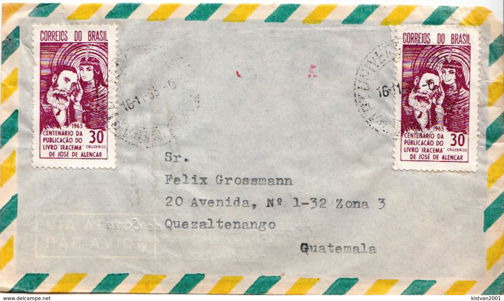 Postal History Cover: Brazil Stamps On Cover - Covers & Documents