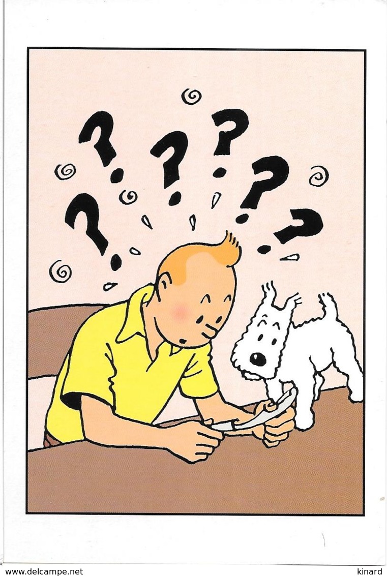 CP..ILLUSTRATEUR ...HERGE...TINTIN..  EDITION MOULINSARD....N°017.  TBE....  NEUF. - Hergé