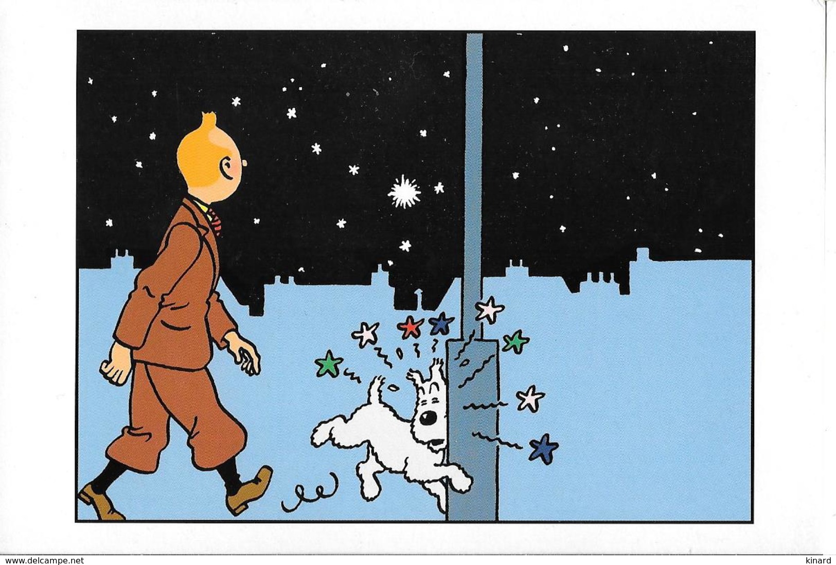 CP..ILLUSTRATEUR ...HERGE...TINTIN..  EDITION MOULINSARD....N°035  TBE....  NEUF. - Hergé