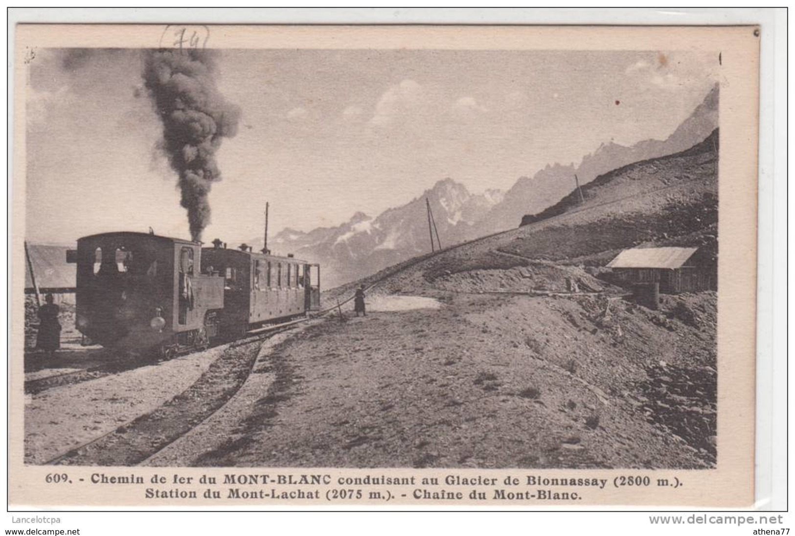 74 - CHEMIN DE FER DU MONT BLANC CONDUISANT AU GLACIER DE BIONNASSAY - STATION DE MONT-LACHAT - Chamonix-Mont-Blanc