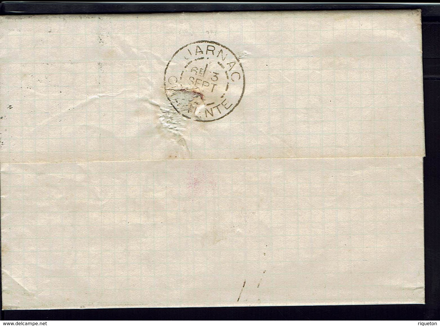 GR-BRETAGNE - 1891 - N° 95 Perforé G. B. & C Sur Lettre De London Pour Jarnac (Fr)  TB - - Brieven En Documenten