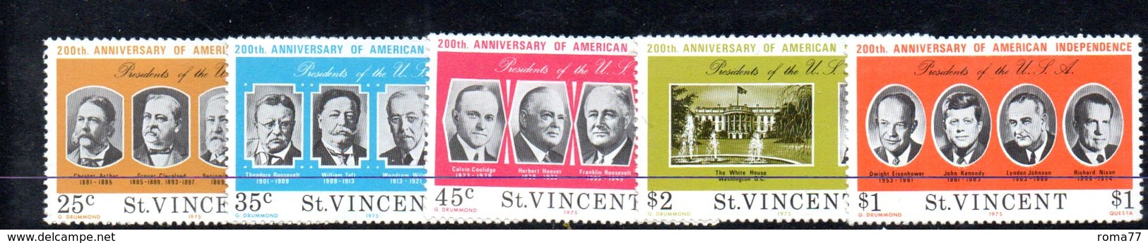 CI1062 - SAINT VINCENT 1975, Serie Yvert N. 414/423   *** - St.Vincent (1979-...)