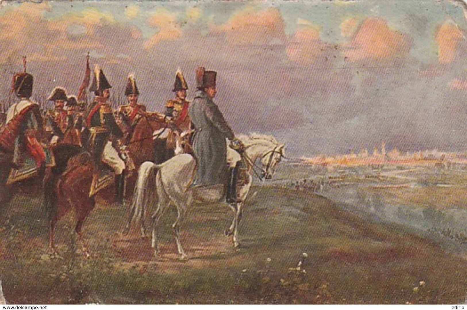 ***  CARTE éd RUSSE  ** Souvenir -  Napoléon En Russie 1812 - Dos Sale - Histoire