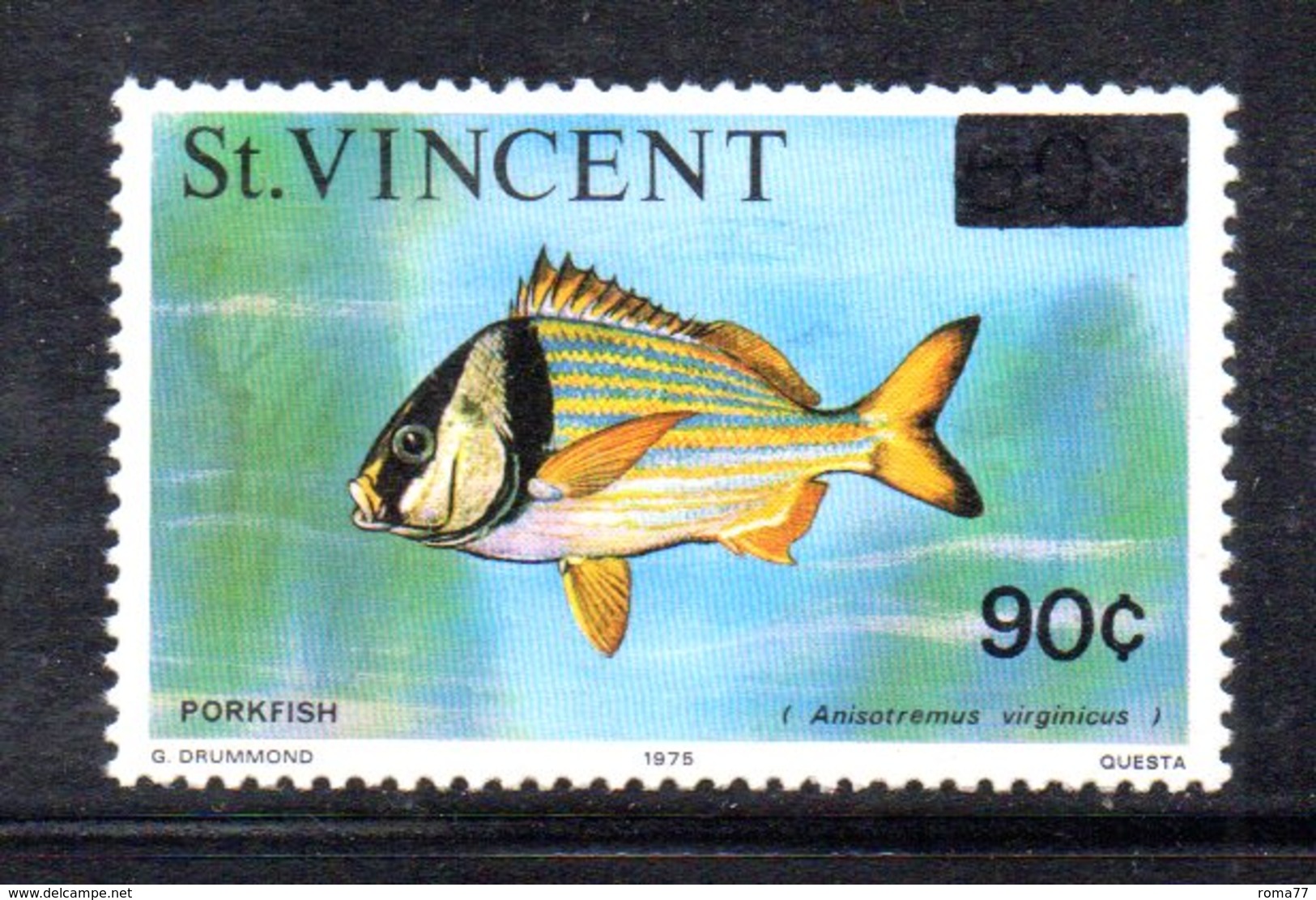 CI1066 - SAINT VINCENT 1976, Serie Yvert N. 442/443   ***  Pesci Fish - St.Vincent (1979-...)