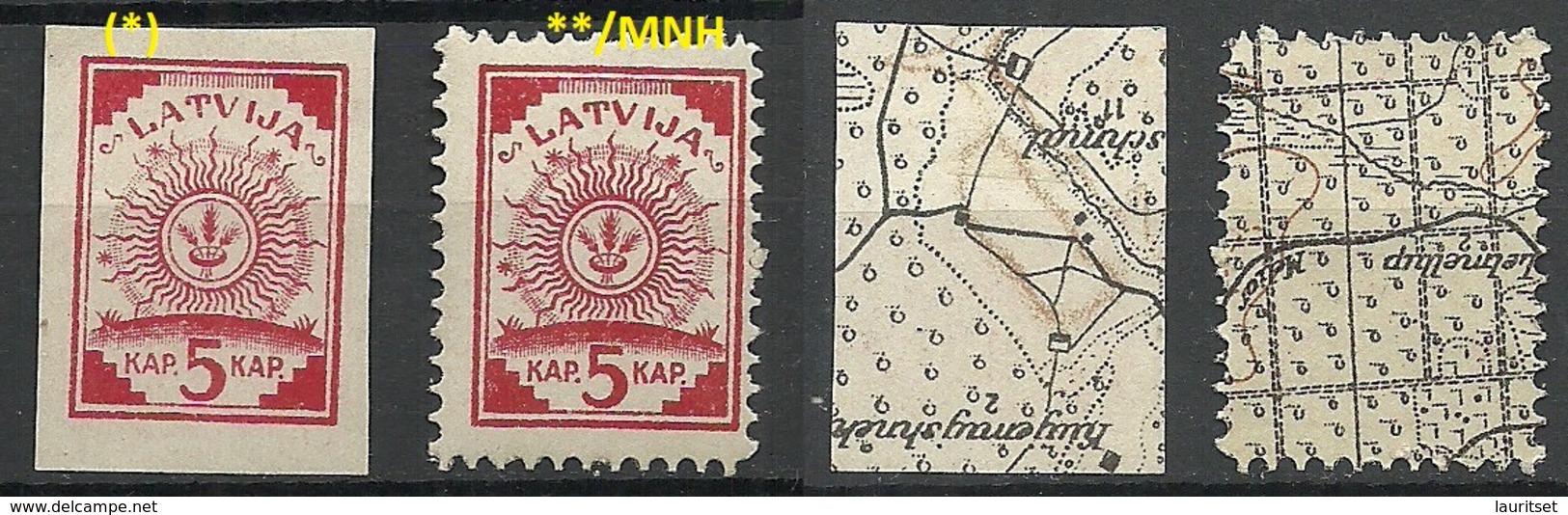 LETTLAND Latvia 1918 Michel 1 - 2 - Letonia