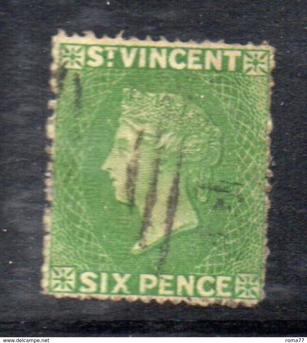 CI824a - SAINT VINCENT 1861,  Yvert N. 2 Usato - St.Vincent (1979-...)