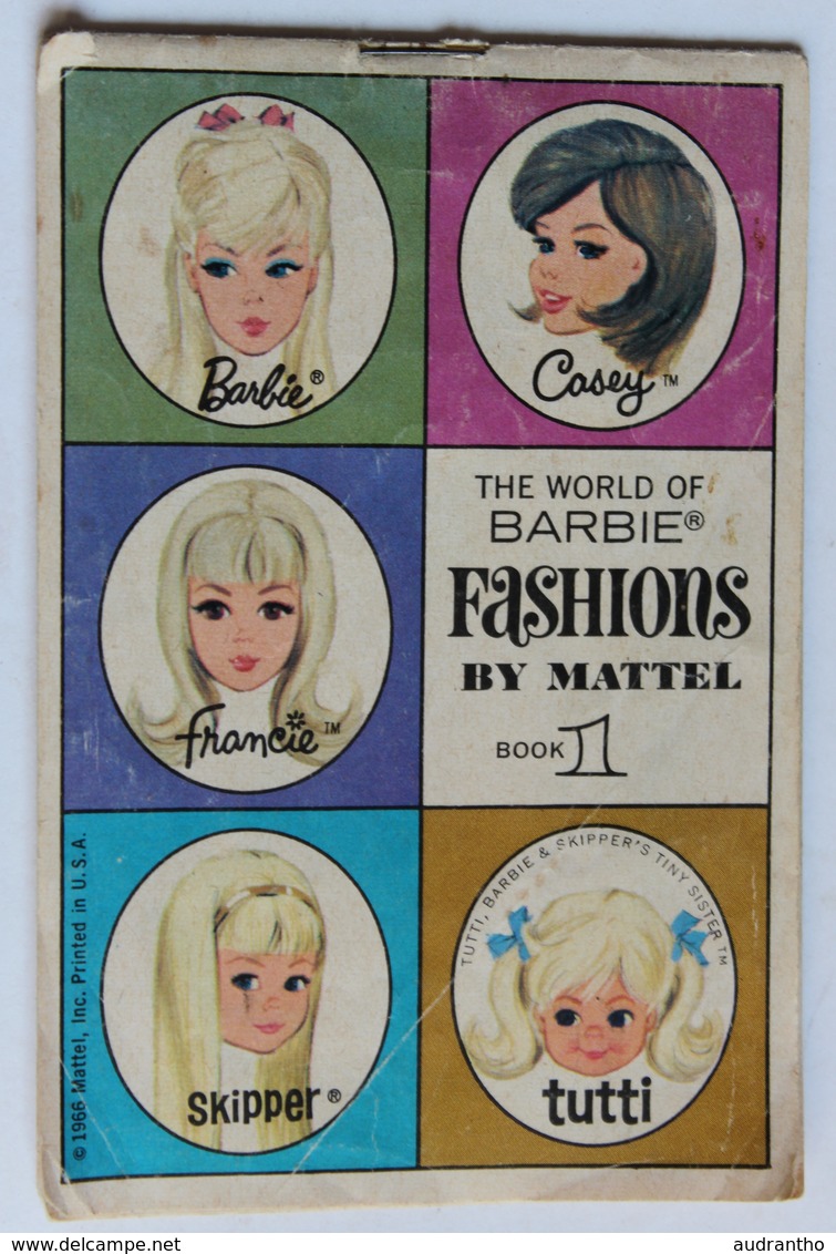 1966 Ancien Catalogue Barbie The World Of Barbie Fashions By Mattel Book 1 Poupée Et Accessoires Skipper Tutti - Barbie