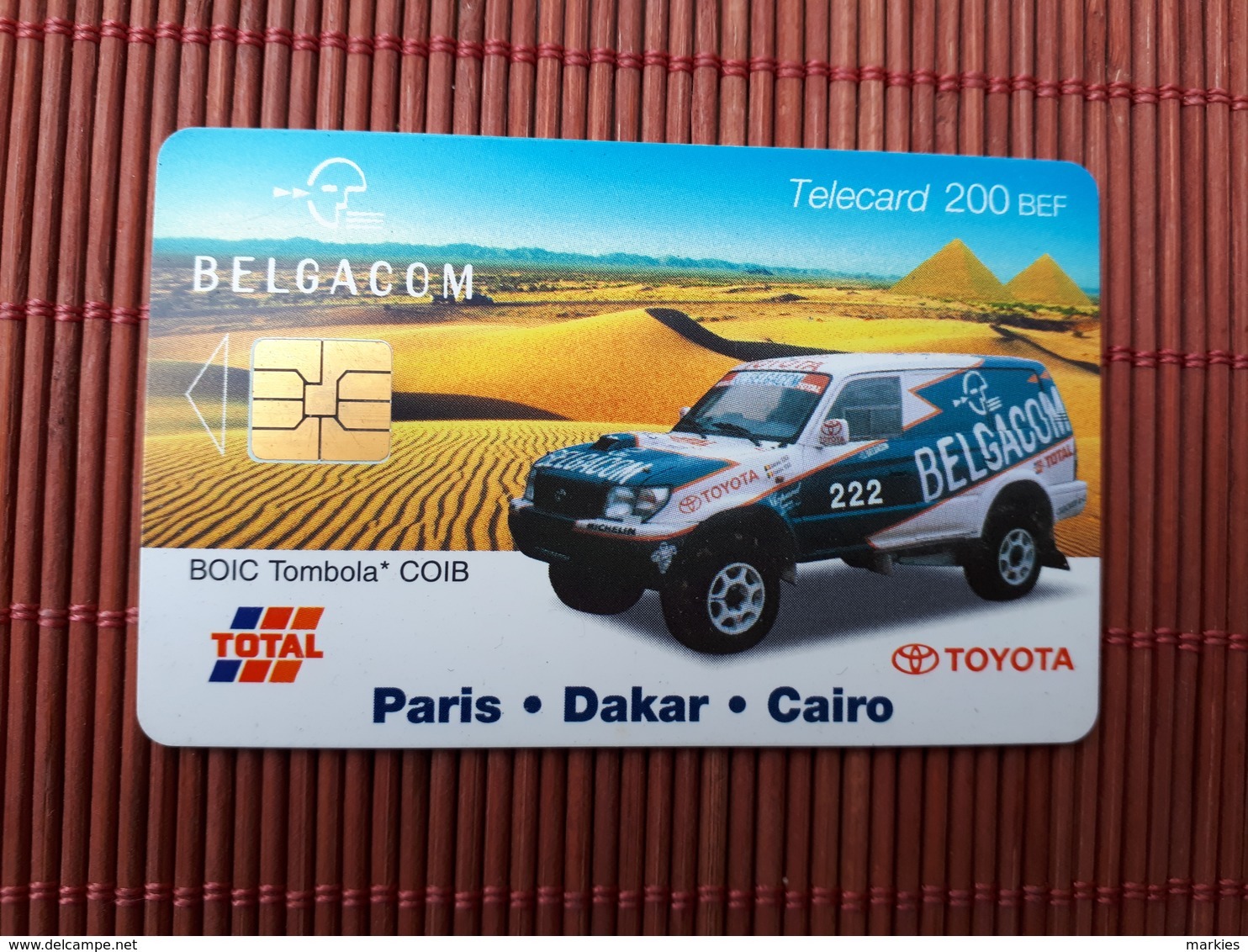 Phonecard Paris-Dakar Rally Used - Avec Puce