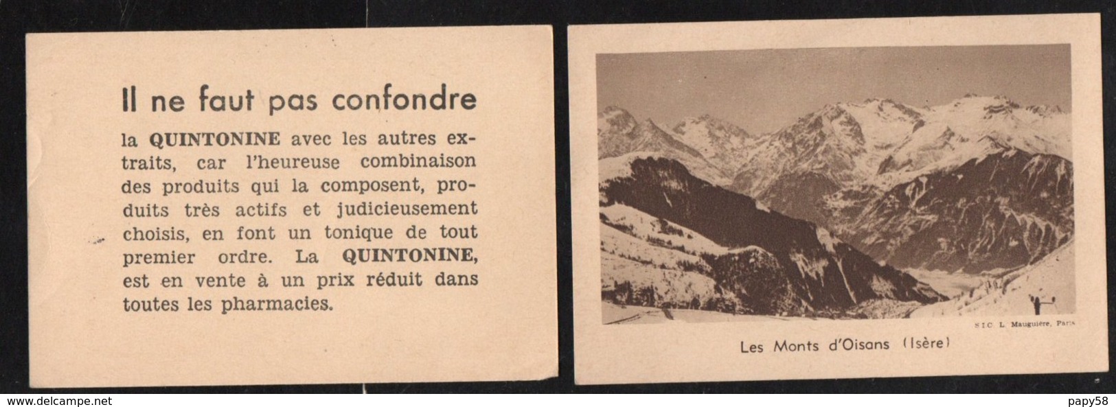 Chromos & Images > Non Classés Les Monts D Oisans Faut Pas Confondre La Quintonine - Autres & Non Classés