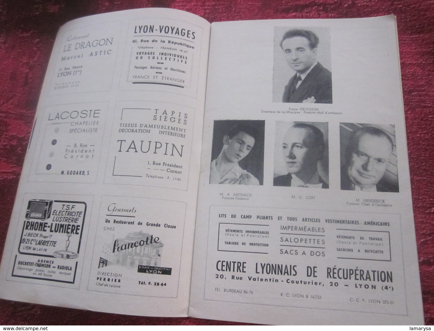 1947/48-LAKMé - GRAND BALLETS-PROGRAMME OPÉRA De LYON-SPECTACLE-PHOTOS ARTISTES COMÉDIENS -ACTEURS-DANSE -PUBLICITÉ - Programme