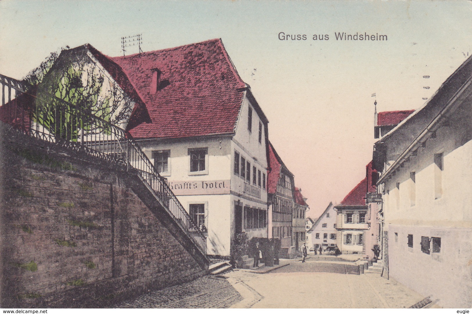 911/ Gruss Aus Windsheim, Hotel, 1912 - Autres & Non Classés