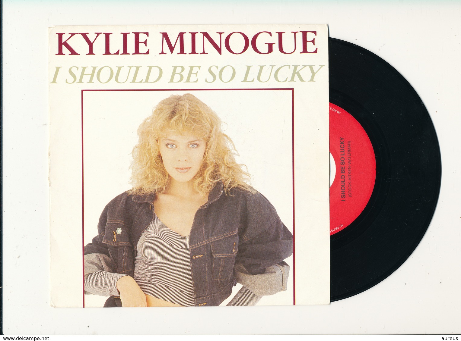 KYLIE MINOGUE " I SHOULD BE SO LUCKY " Disque CBS 1987   TRES BON ETAT !! - Rock