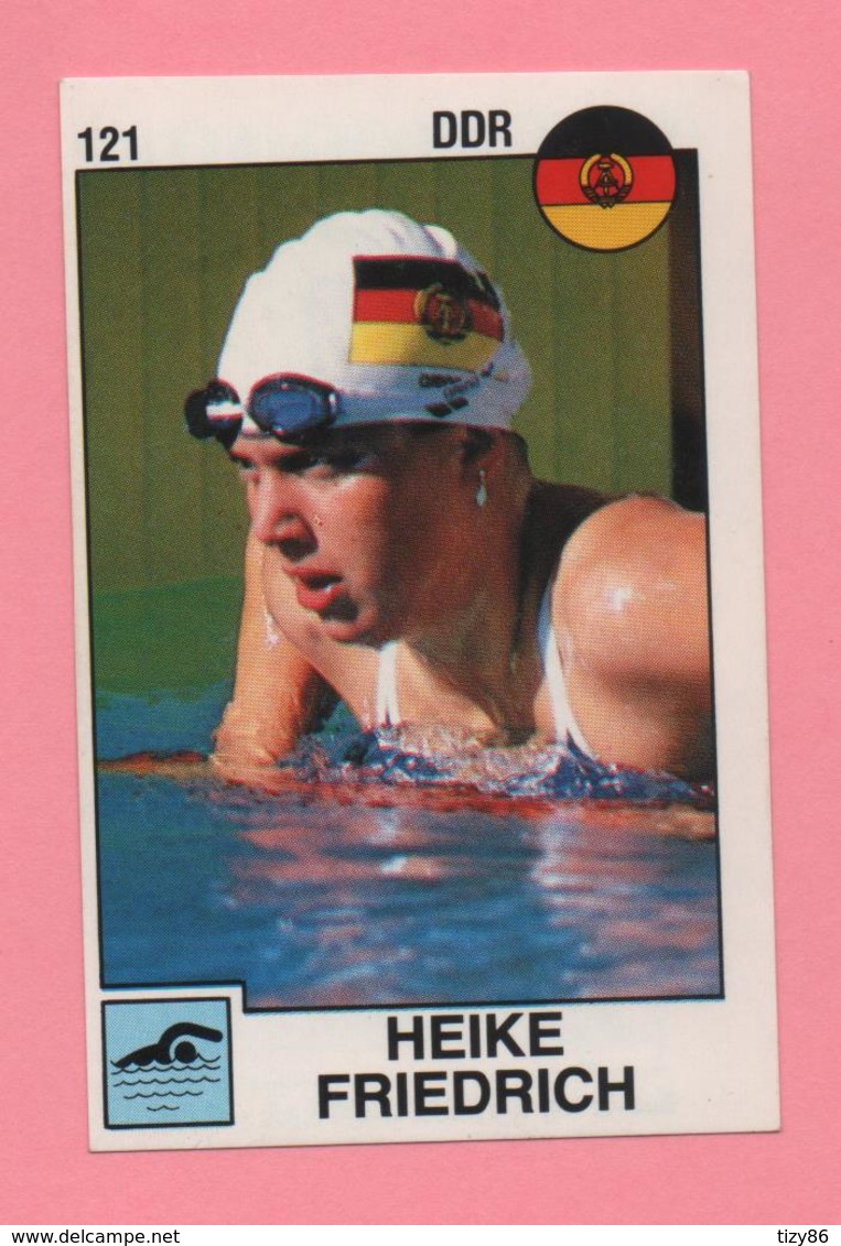 Figurina Panini 1988 N°121 - Nuoto - Heike Friedrich - Swimming