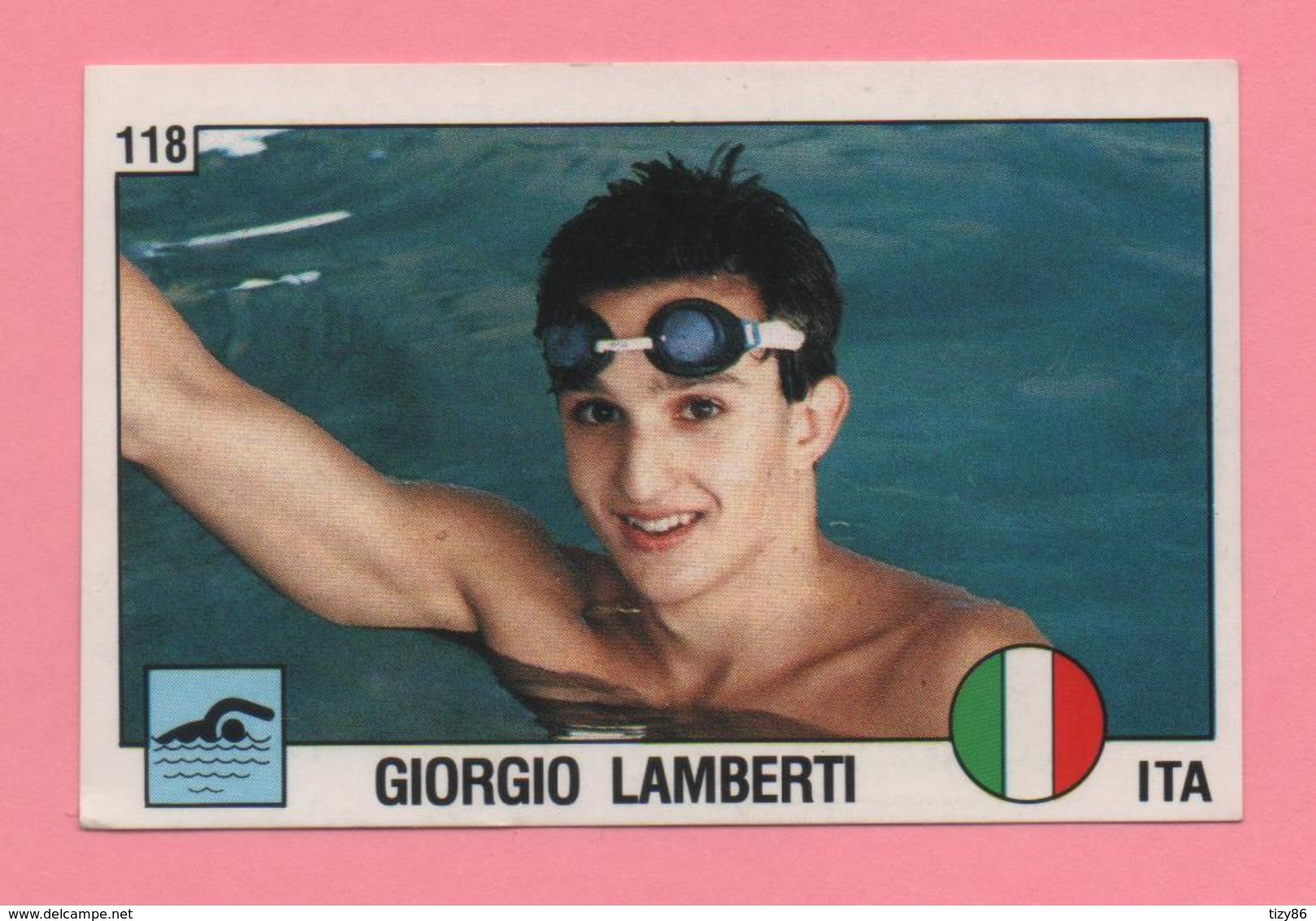 Figurina Panini 1988 N°118 - Nuoto - Giorgio Lamberti - Swimming