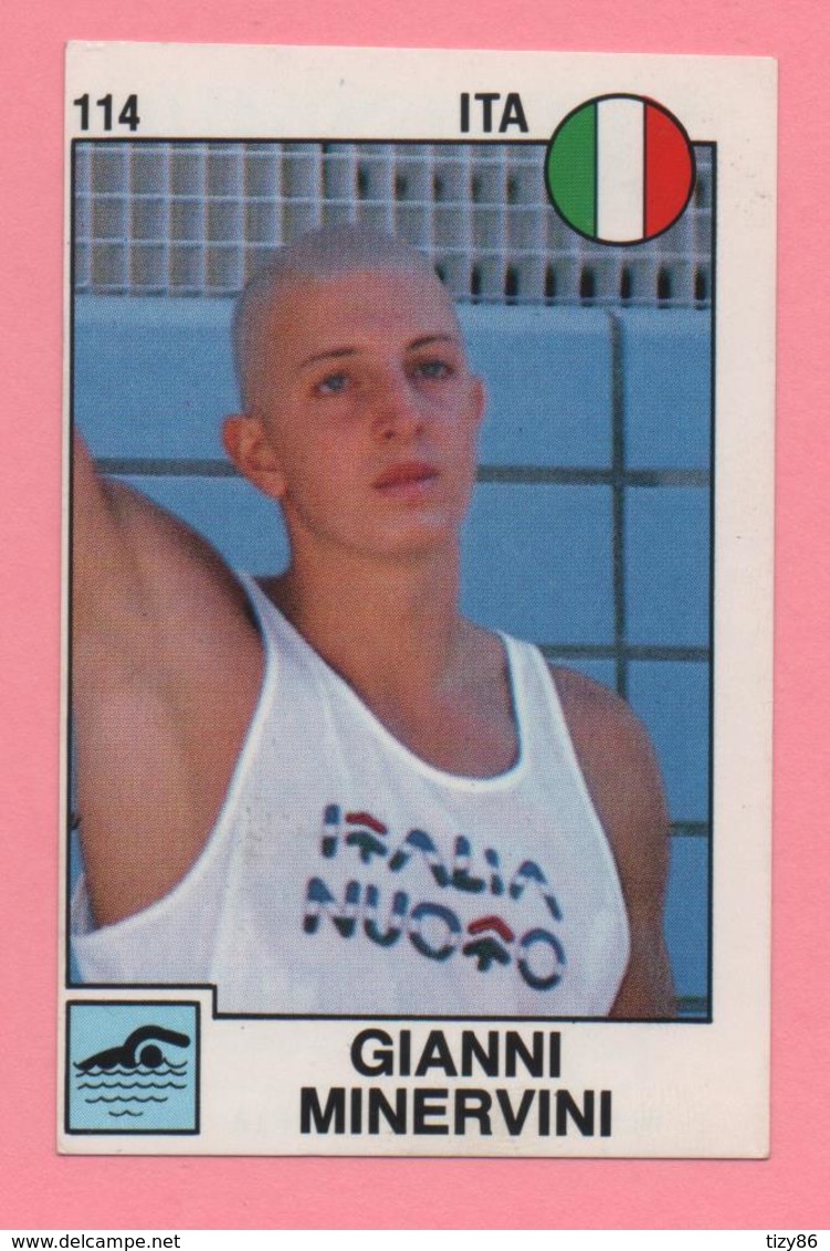 Figurina Panini 1988 N°114 - Nuoto - Gianni Minervini - Natation