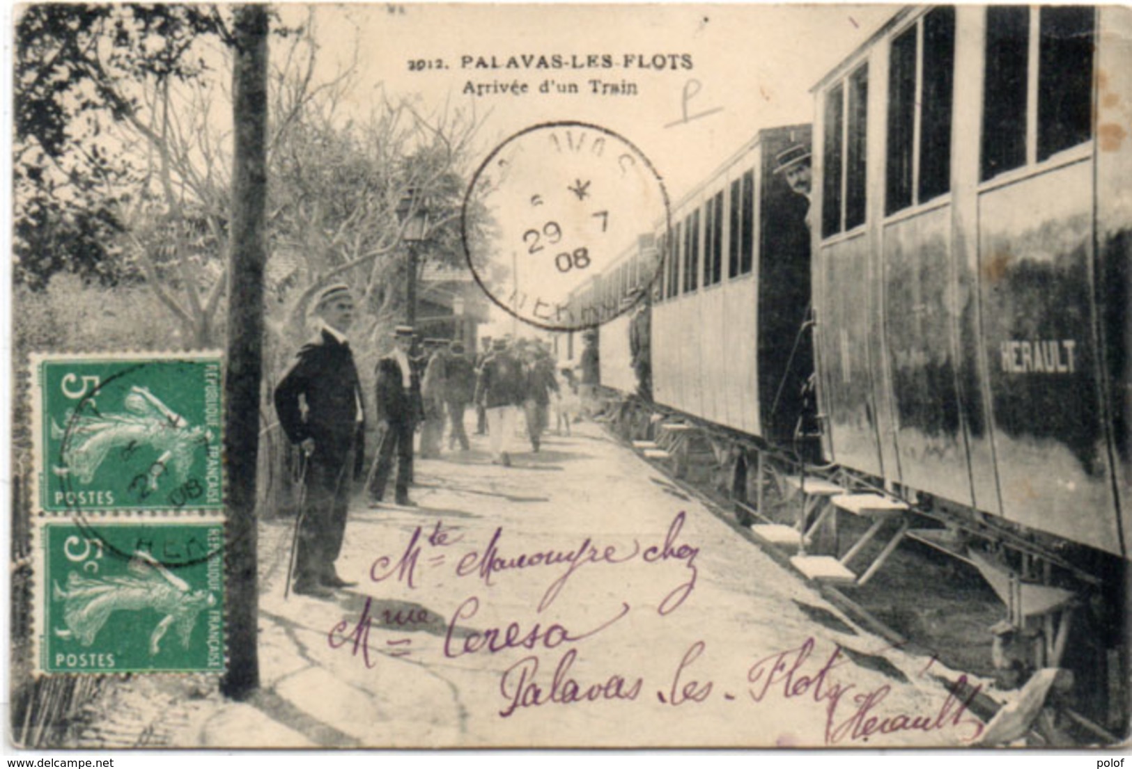 PALAVAS LES FLOTS - Arrivée D' Un Train     (537 ASO) - Palavas Les Flots