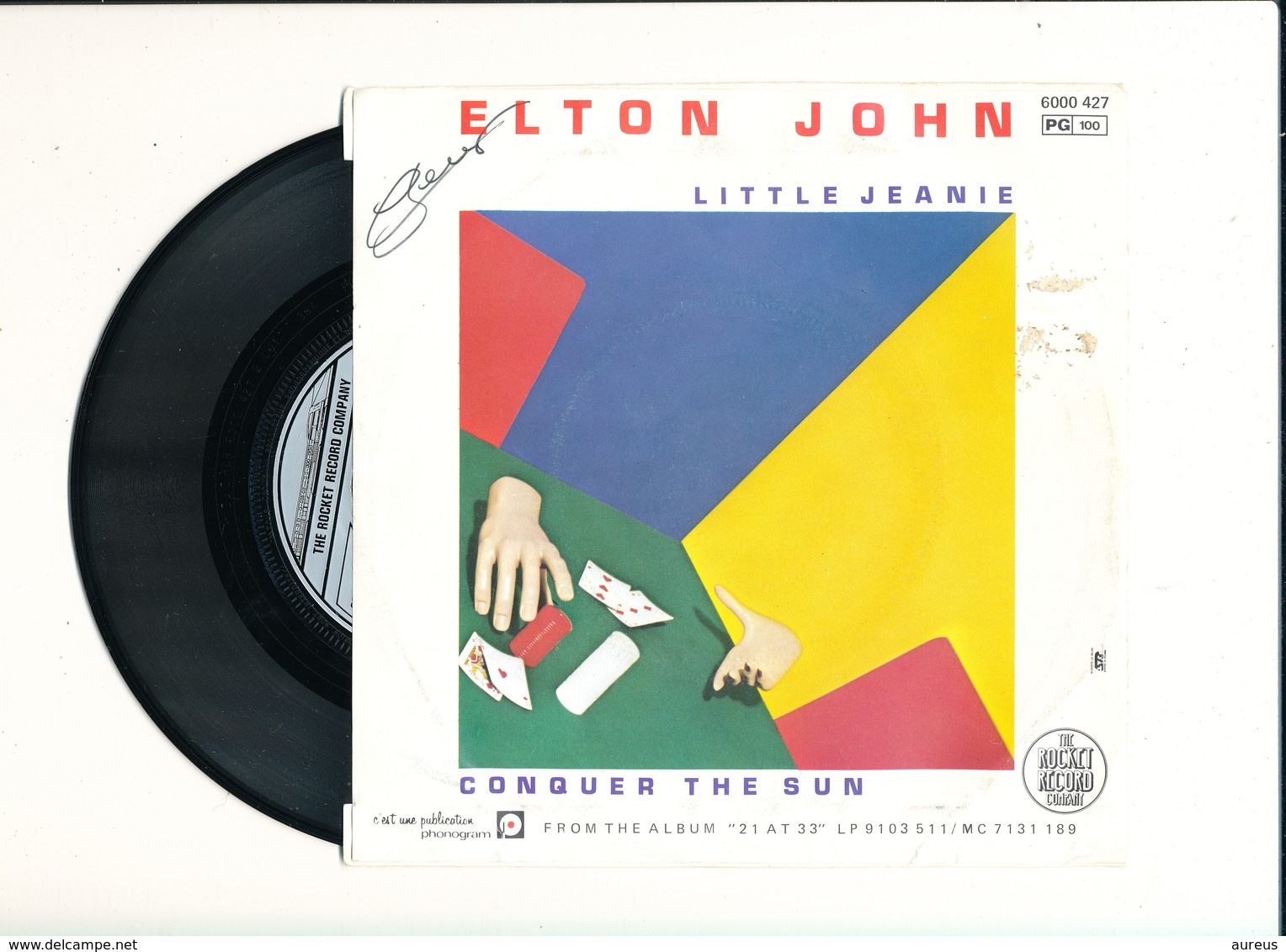 ELTON JOHN " LITTLE JEANIE " Disque THE ROCKET RECORD COMPAGNY 1980   TRES BON ETAT !! - Rock