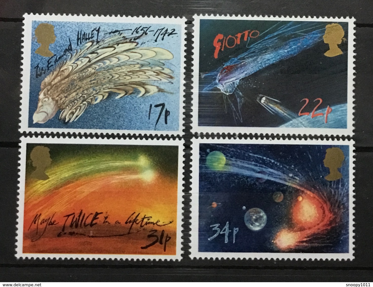 GREAT BRITAIN # 1133-1136.  Haley's Comet.  MNH (**) - Unused Stamps