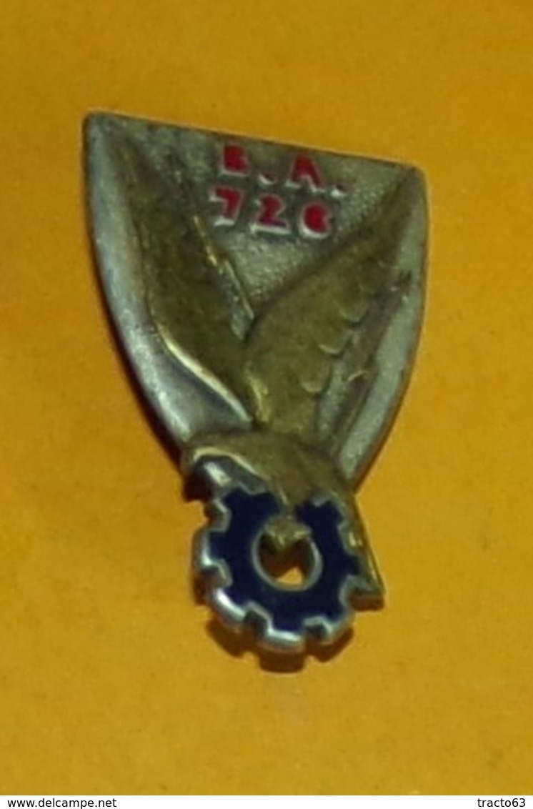 Base Ecole 726, NIMES, émail, Dos Guilloché, Bleu Foncé, FABRICANT DRAGO PARIS,HOMOLOGATION 591, ETAT VOIR PHOTO  . POUR - Armée De L'air