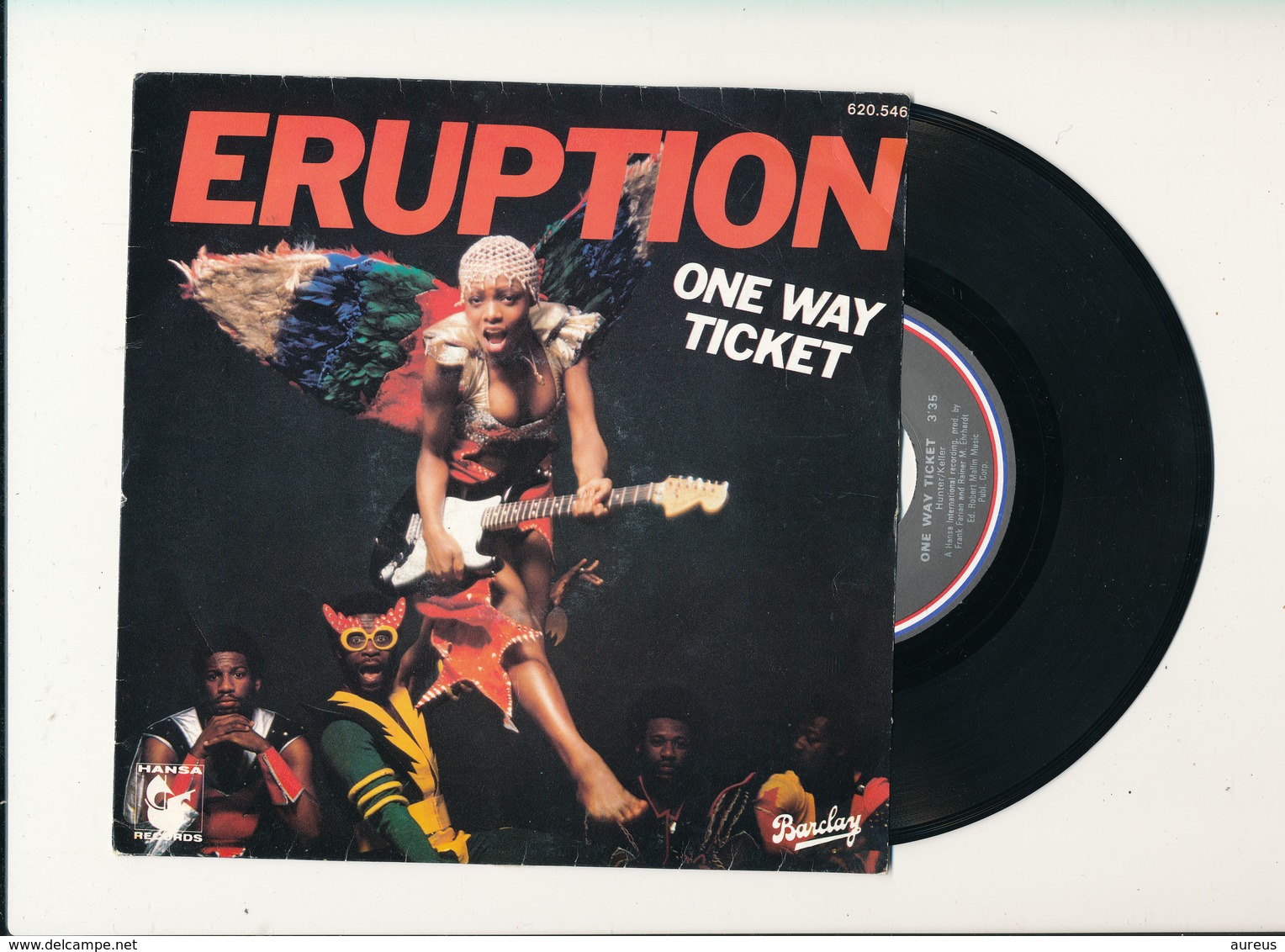 ERUPTION " ONE WAY TICKET " Disque BARCLAY 1979    TRES BON ETAT !! - Rock