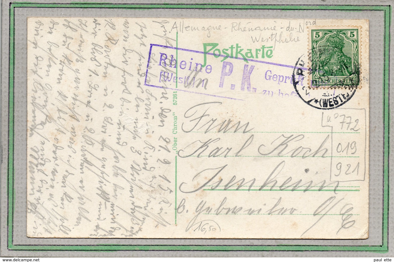 CPA - REINE-i / Westphalie (Allemagne) - 1915 - Multi-View-Karte - Rheine