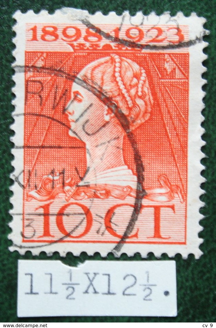 Regeringsjubileumzegel 10 Ct NVPH 124H 124 H (Mi 126) 1923 Gestempeld / USED NEDERLAND / NIEDERLANDE - Used Stamps