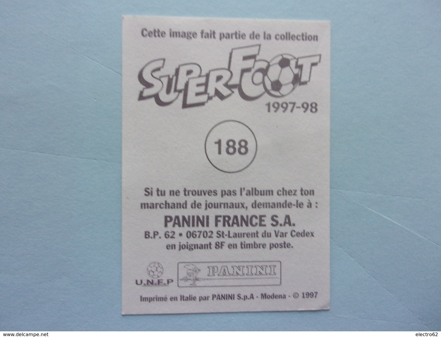 PANINI SUPERFOOT 1997-98 N°188 Espagne Espana Football Drapeau - Edition Française