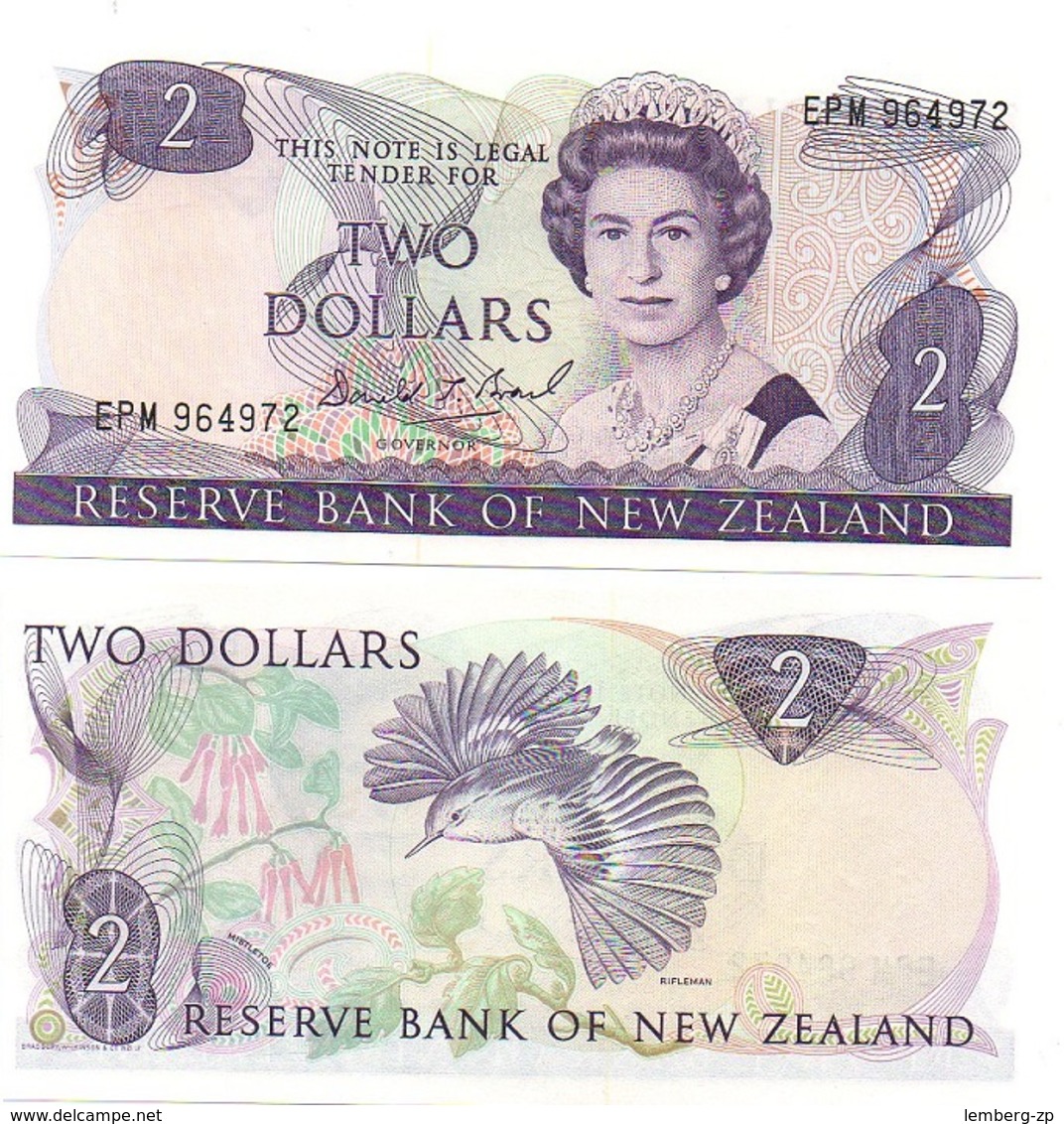 New Zealand - 2 Dollars 1981 - 1992 Pick 170c UNC Lemberg-Zp - New Zealand