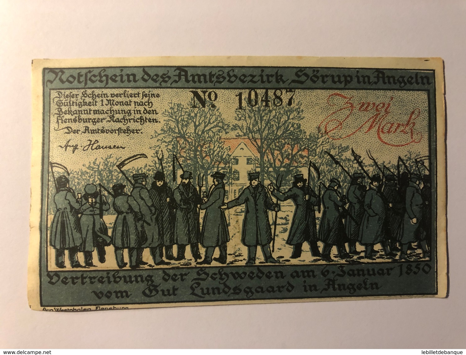 Allemagne Notgeld Sorup 2 Mark - Collections