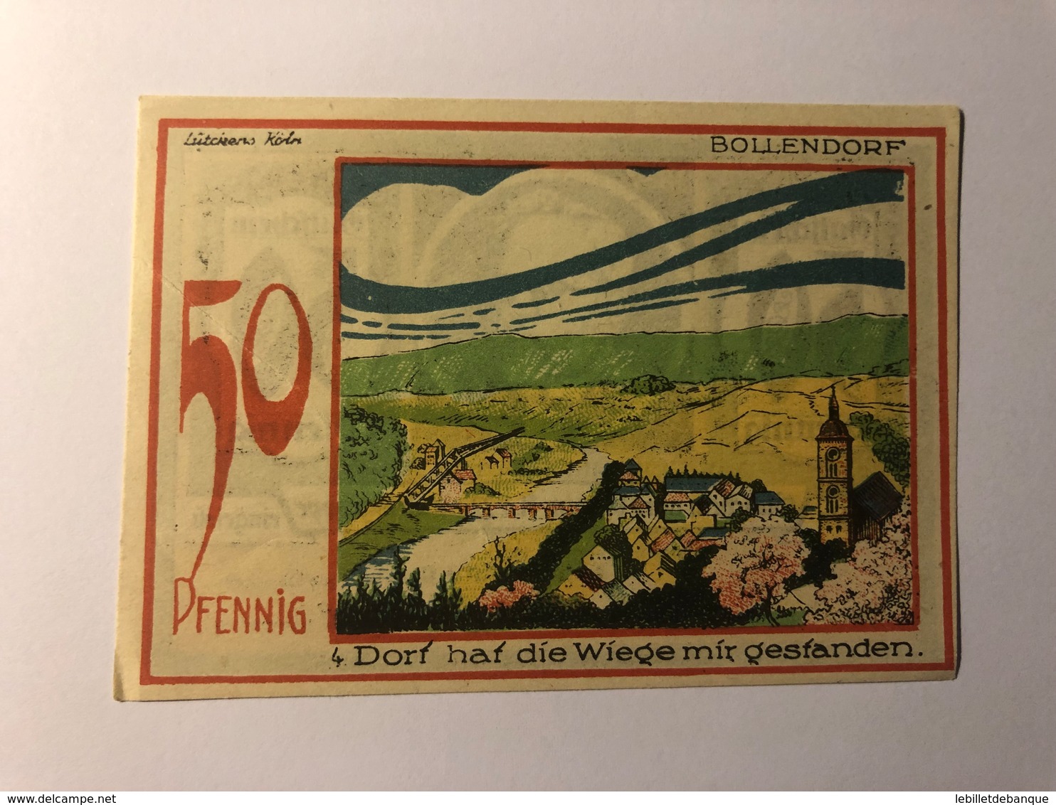 Allemagne Notgeld Speicher 50 Pfennig - Collections